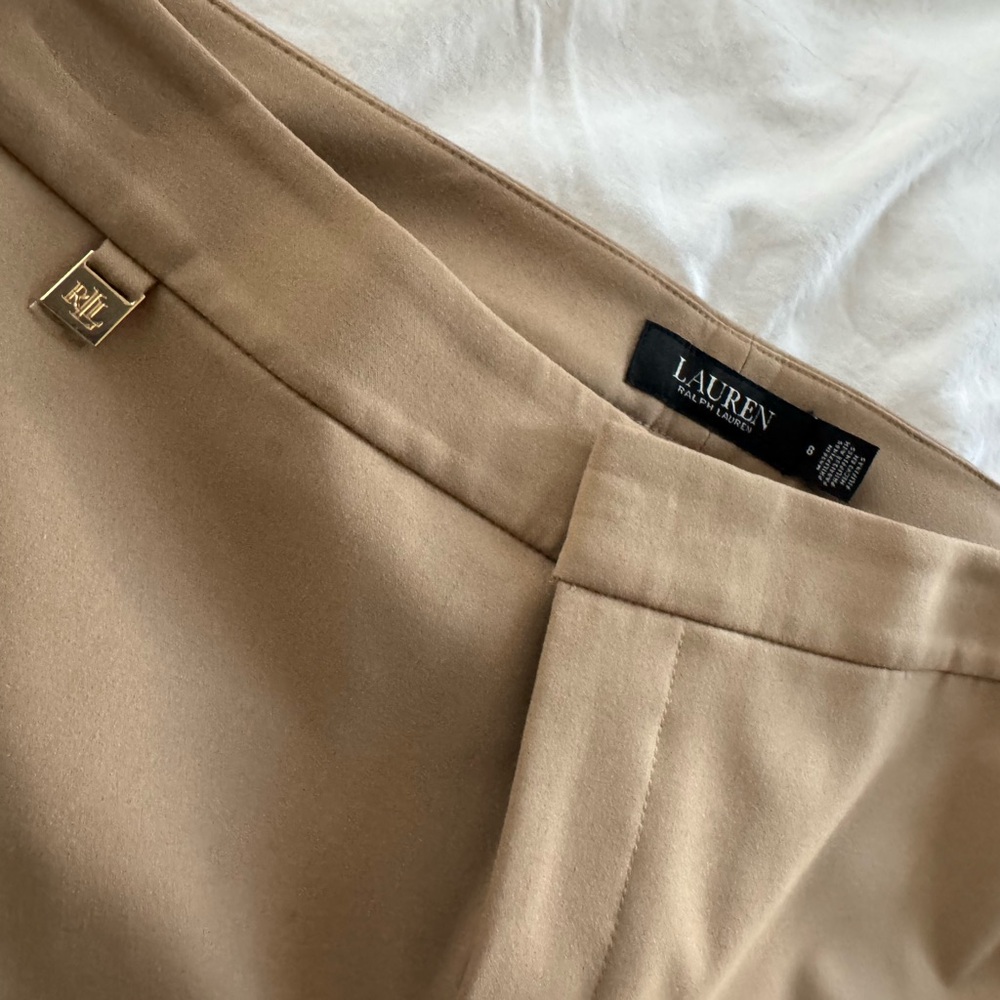 Lauren Ralph Lauren Tan Straight Leg Pants